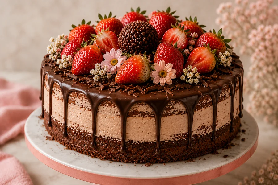 Bolo de chocolate Amora